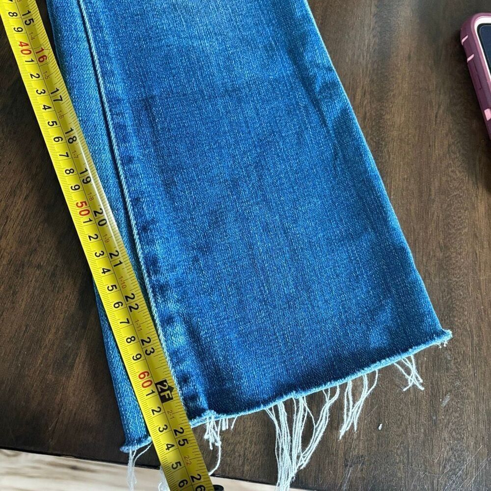 L’agence Kendra High-Rise Stretch Flare Crop Blue Jeans size 25 - Picture 6 of 8